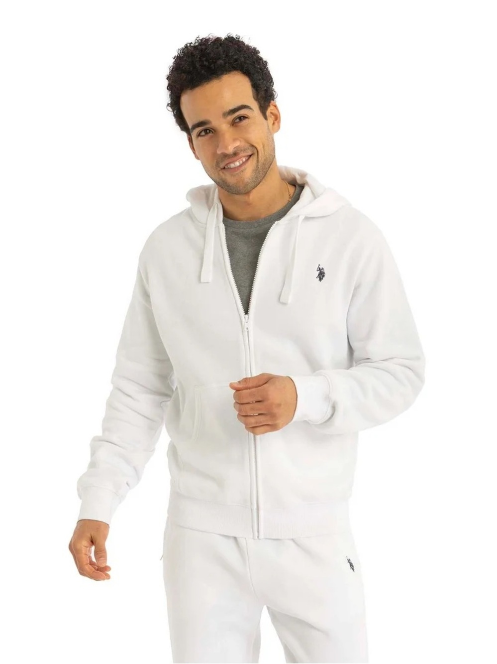 U.S. Polo Assn. Men's Everyday Full Zip Fleece Hoodie Size Large